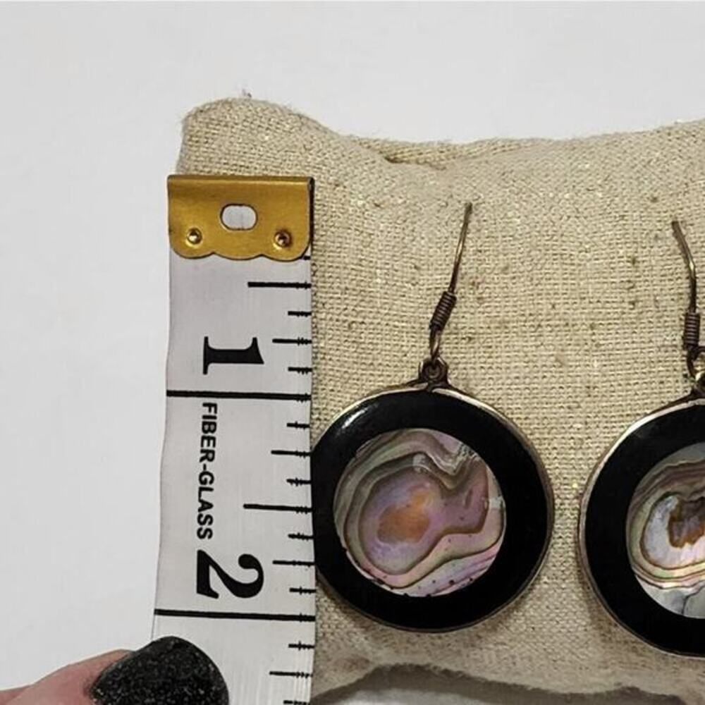 Abalone Mexico Sterling silver drop earrings - Picture 4 of 6